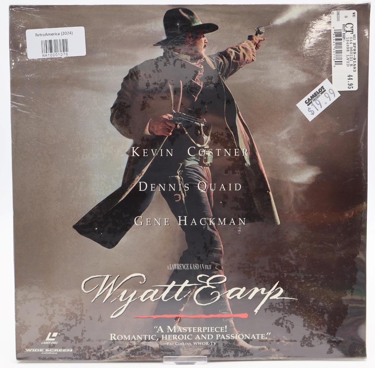 Wyatt Earp Laserdisc (2 Discs, Widescreen) Kevin Costner NEW SEALED