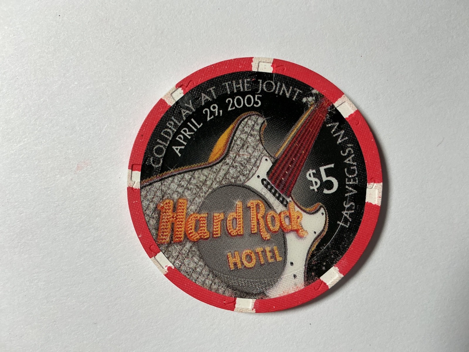 $5 Hard Rock, Las Vegas, NV - Coldplay