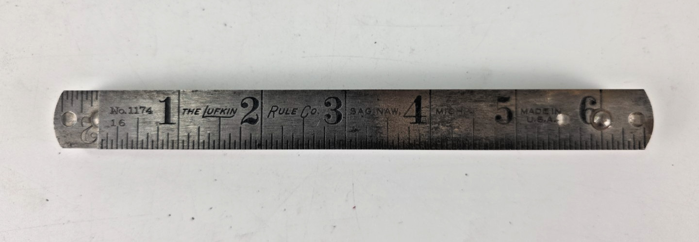Vintage Lufkin Steel Folding Zig Zag Ruler 48” No. 1174 USA Rare Size