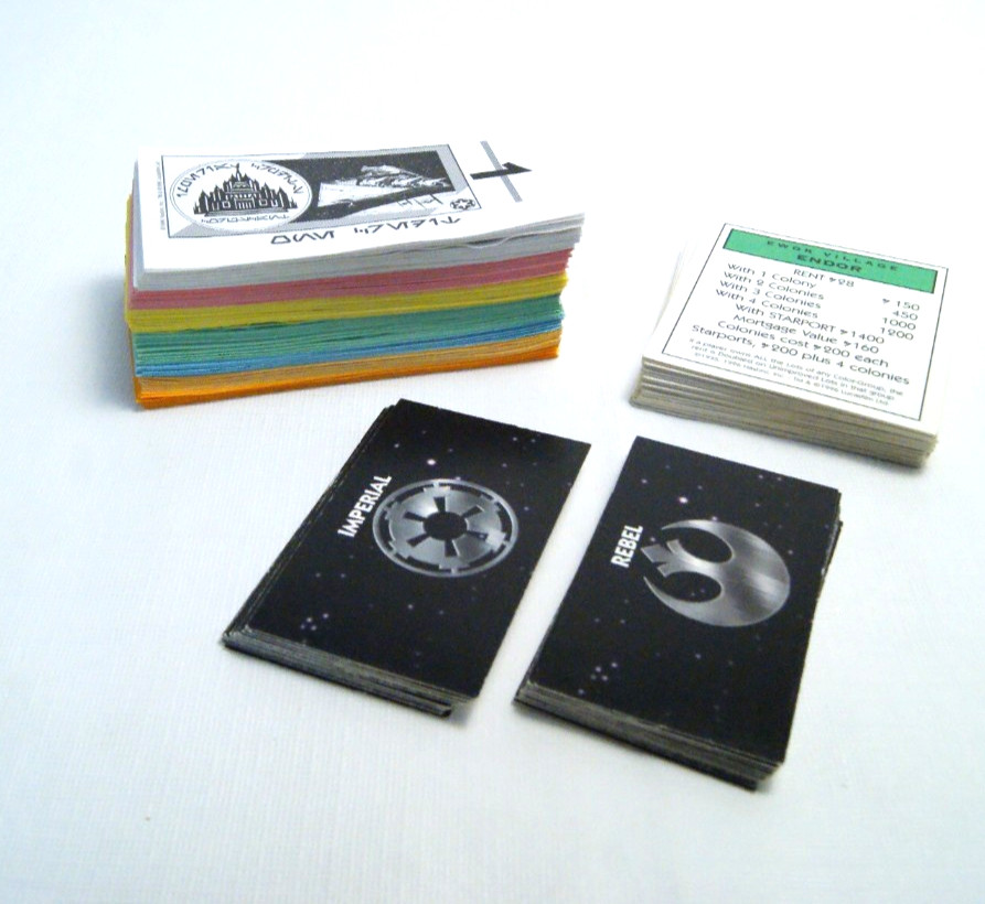 1996 Monopoly Star Wars Limited Collectors Edition Replacement Money & Cards