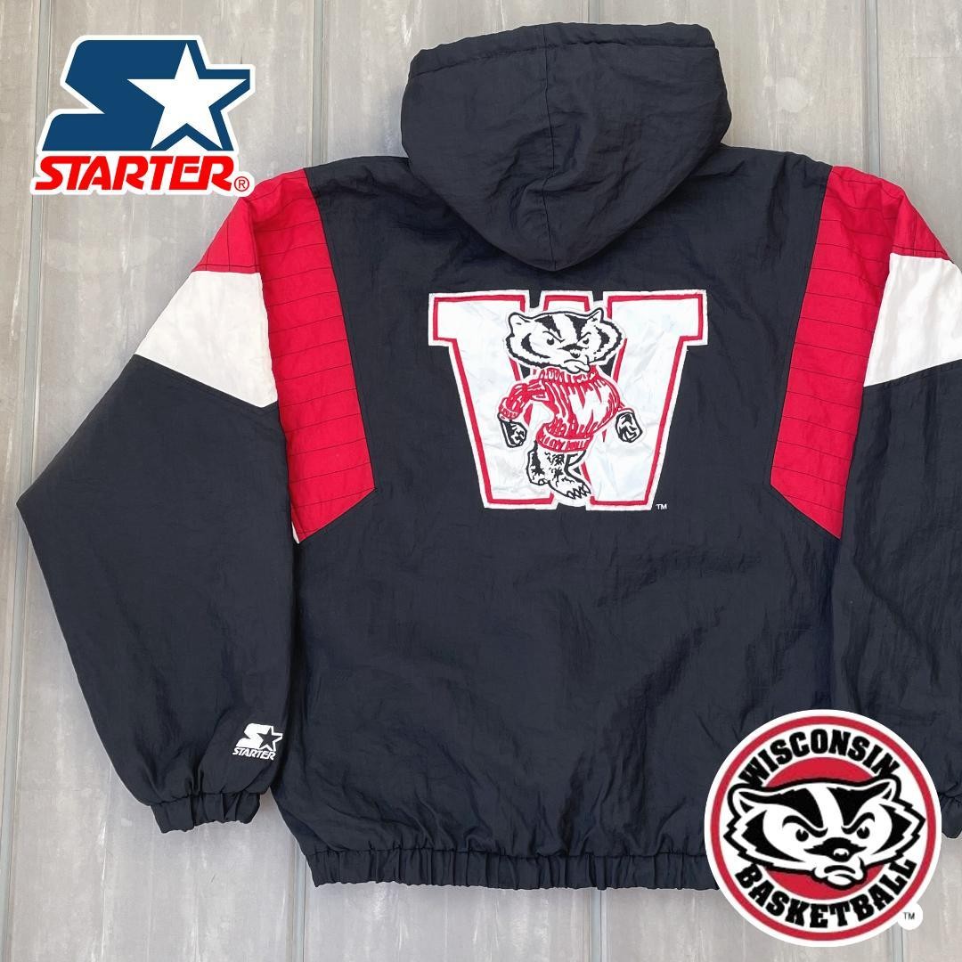 [Made by 90's STARTER] University of Wisconsin Jacket NCAA Vintage