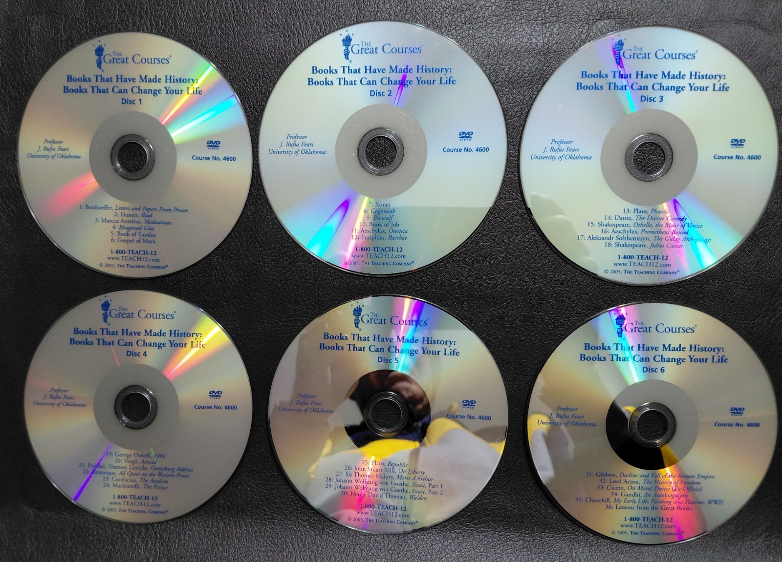 Great Courses - Books That Have Made History - 6 DVDs - J. Rufus Fears - VG