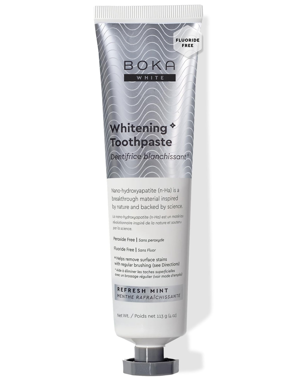 Boka Fluoride Free Toothpaste, Nano Hydroxyapatite 4 Ounce (Pack of 1) 