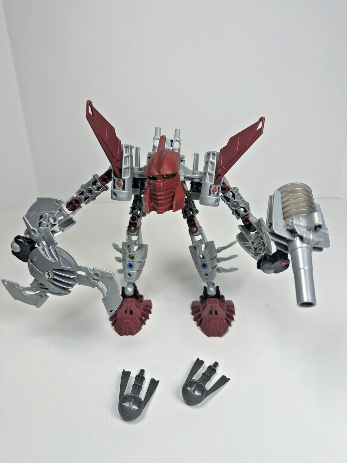 LEGO Bionicle Mistika 8689 Toa Tahu ~COMPLETE~ with 2 Blaster Ammo