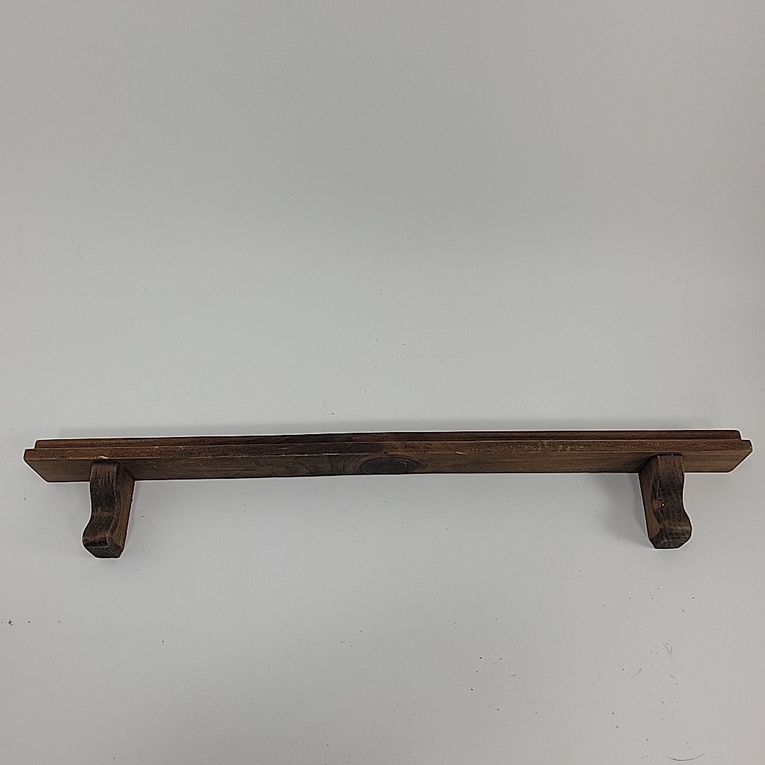 Handmade Solid Wood Shelf Sitter Display Shelf 23.5", Two tiered