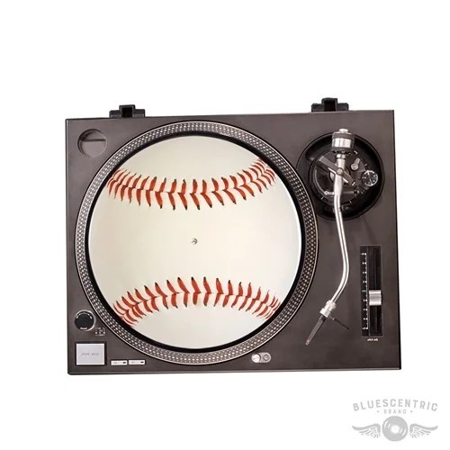 BLUESCENTRIC: BASEBALL GRAPHIC TURNTABLE SLIP MAT