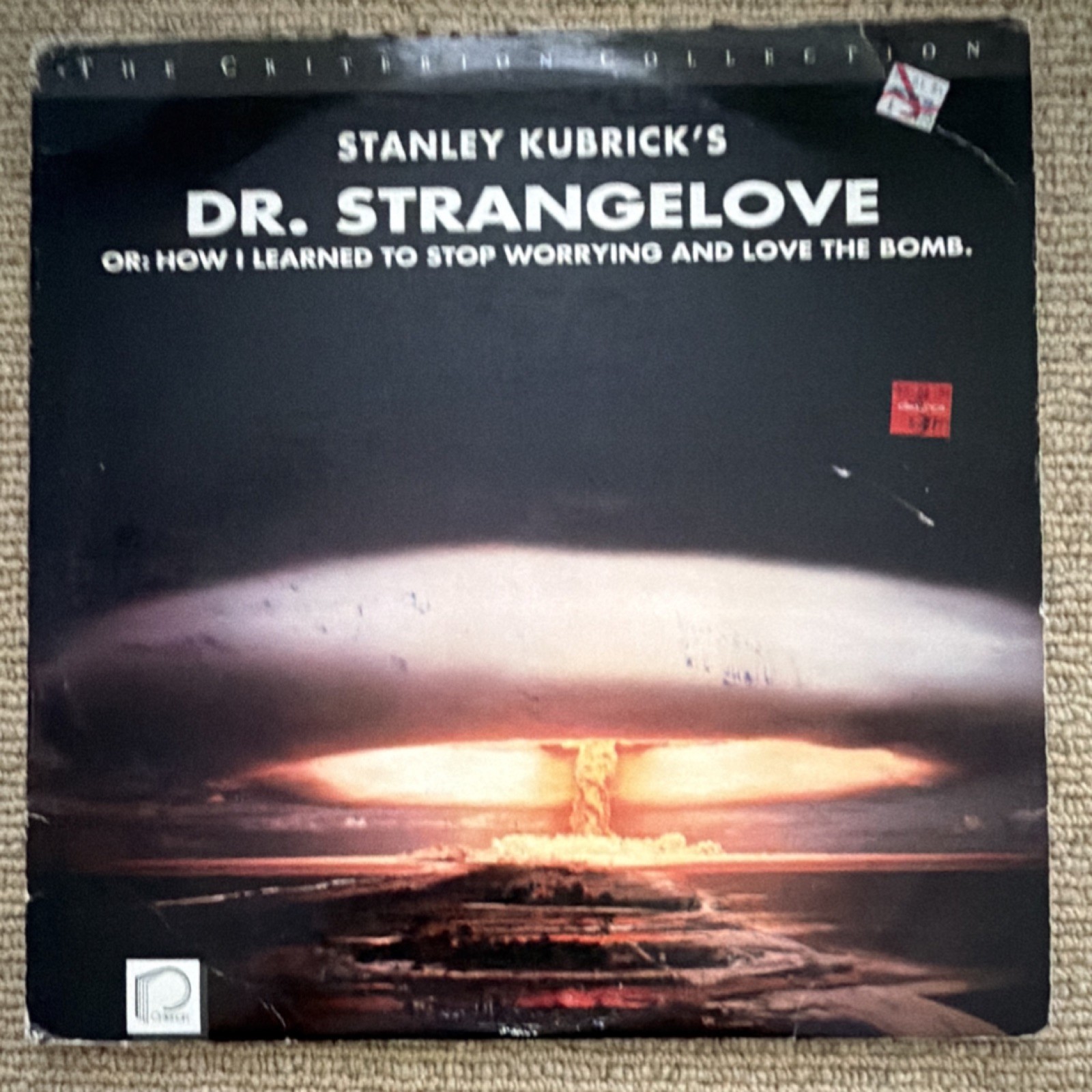 Dr. Strangelove LaserDisc Criterion Edition Stanley Kubrick Peter Sellers 1963
