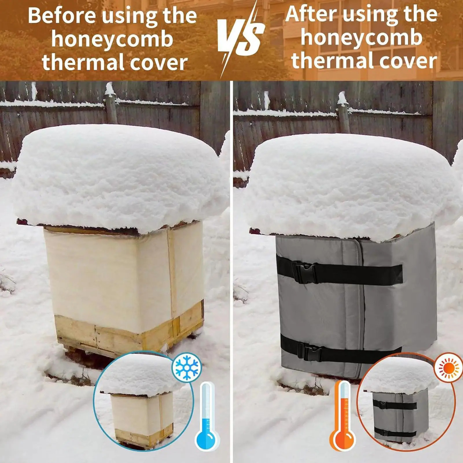 Bee Hive Wraps Winter 5-layer Adjustable Waterproof Winter Beehive Wrap Warming