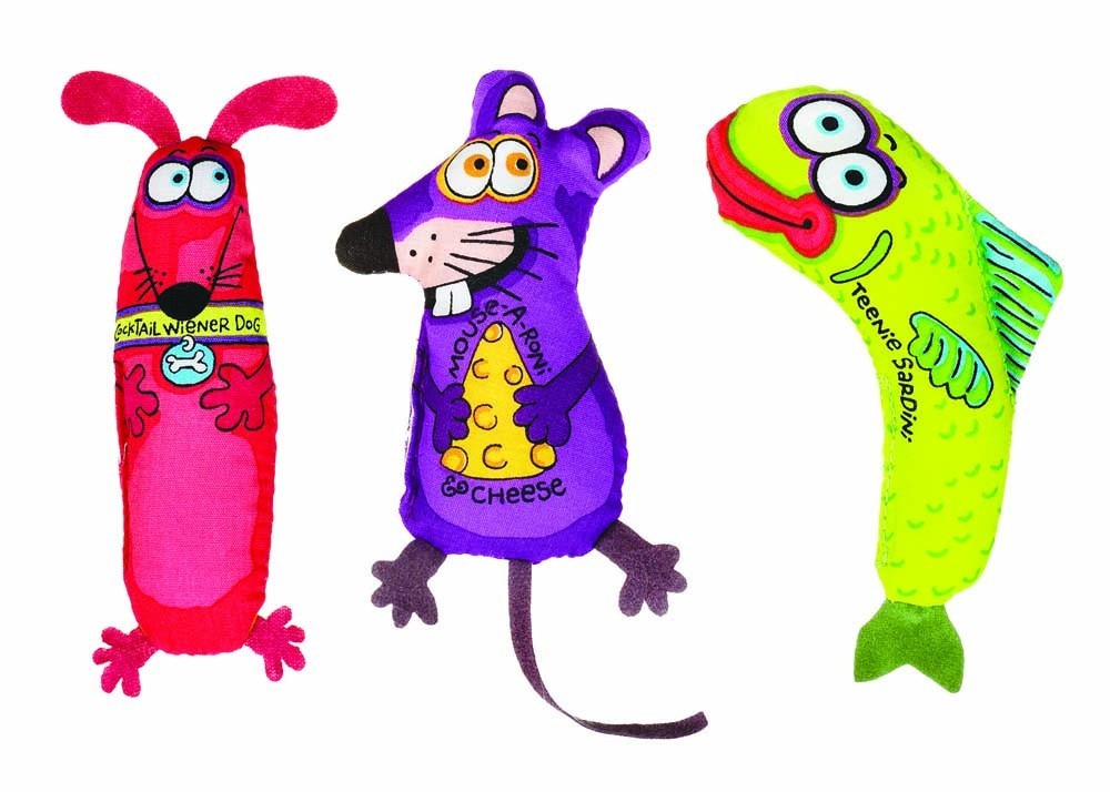 Fat Cat Classic Appeteasers Catnip Cat Toy Assorted - 2ct