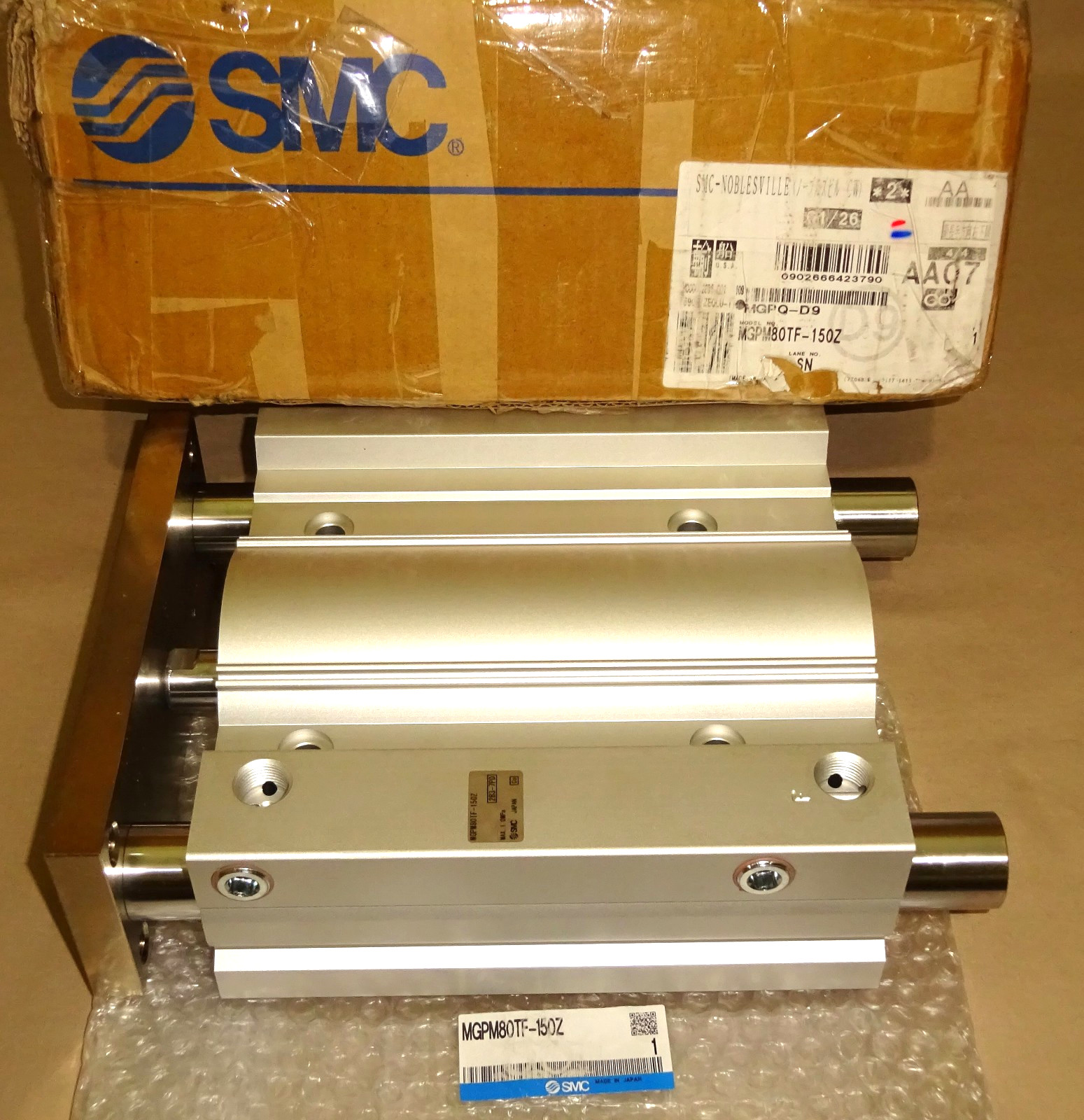 SMC MGPM80TF-150Z Guided Cylinder 150mm Stroke 80mm Bore Dia. NEW