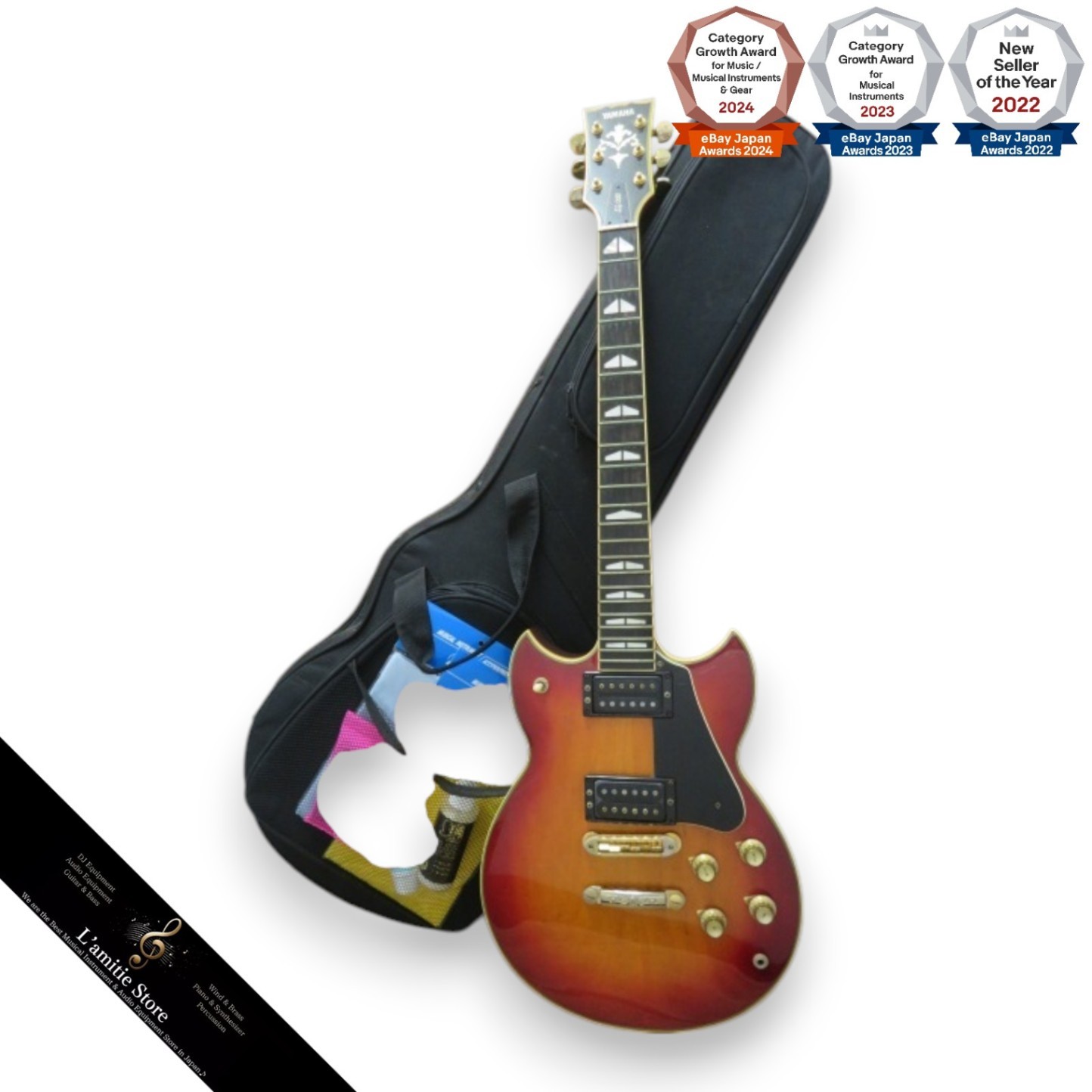 Yamaha SG1000 Electric Guitar with SKB Case Excellent Condition