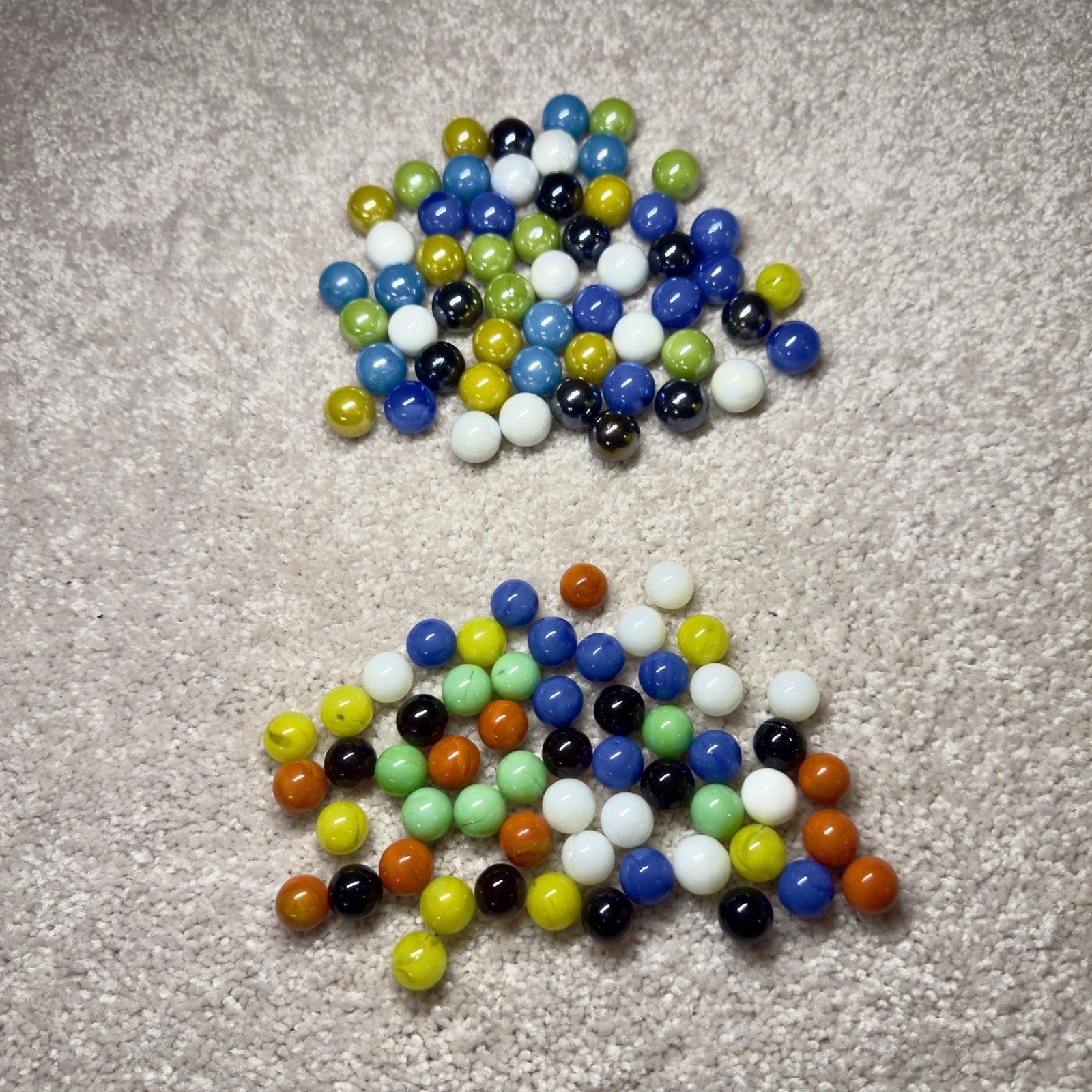 Marble Mixed Lot - 117 Vintage Marbles - Various Types