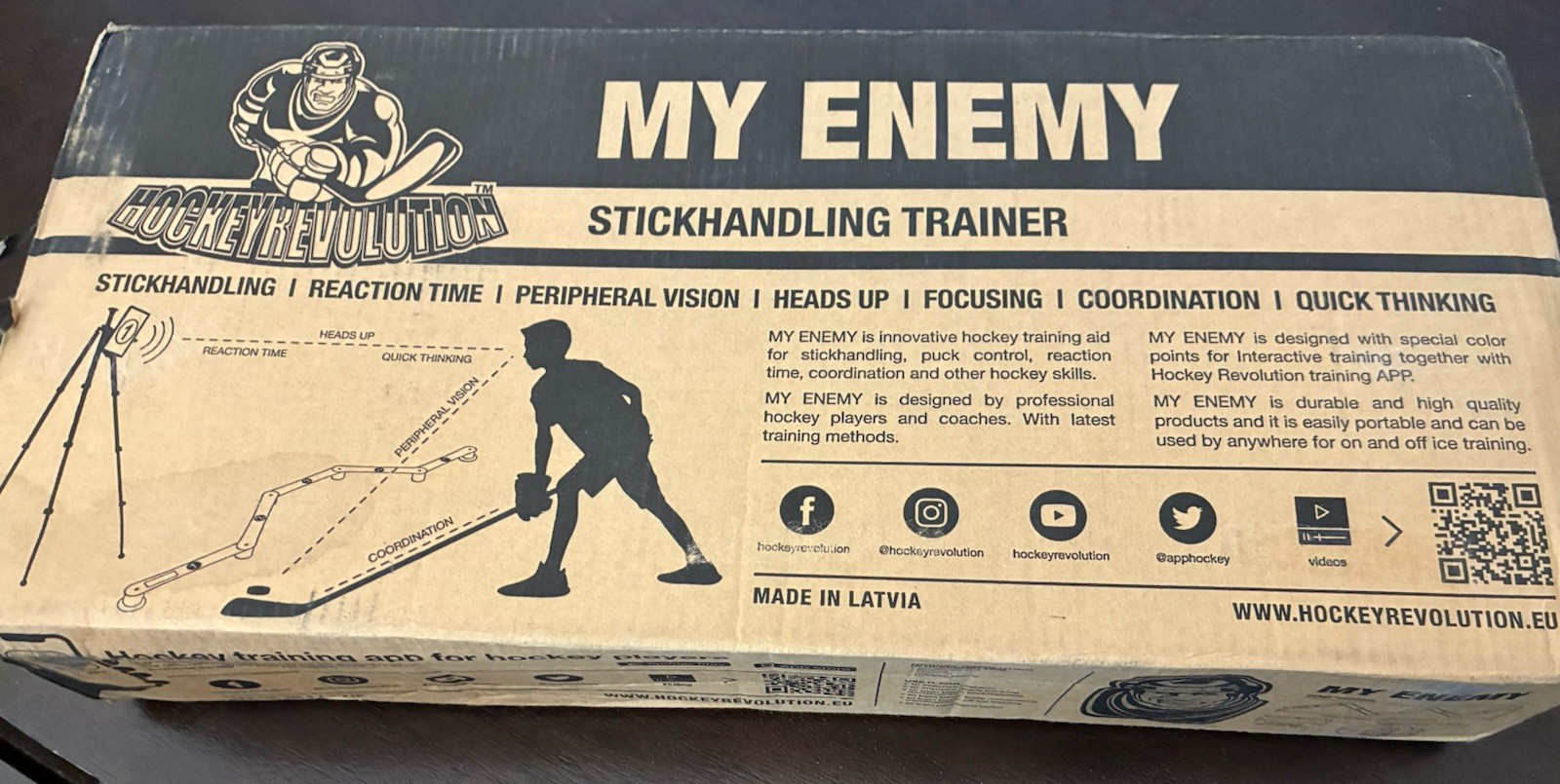 Hockey Revolution Stickhandling Trainer My Enemy Puck Control Reaction Time Aid