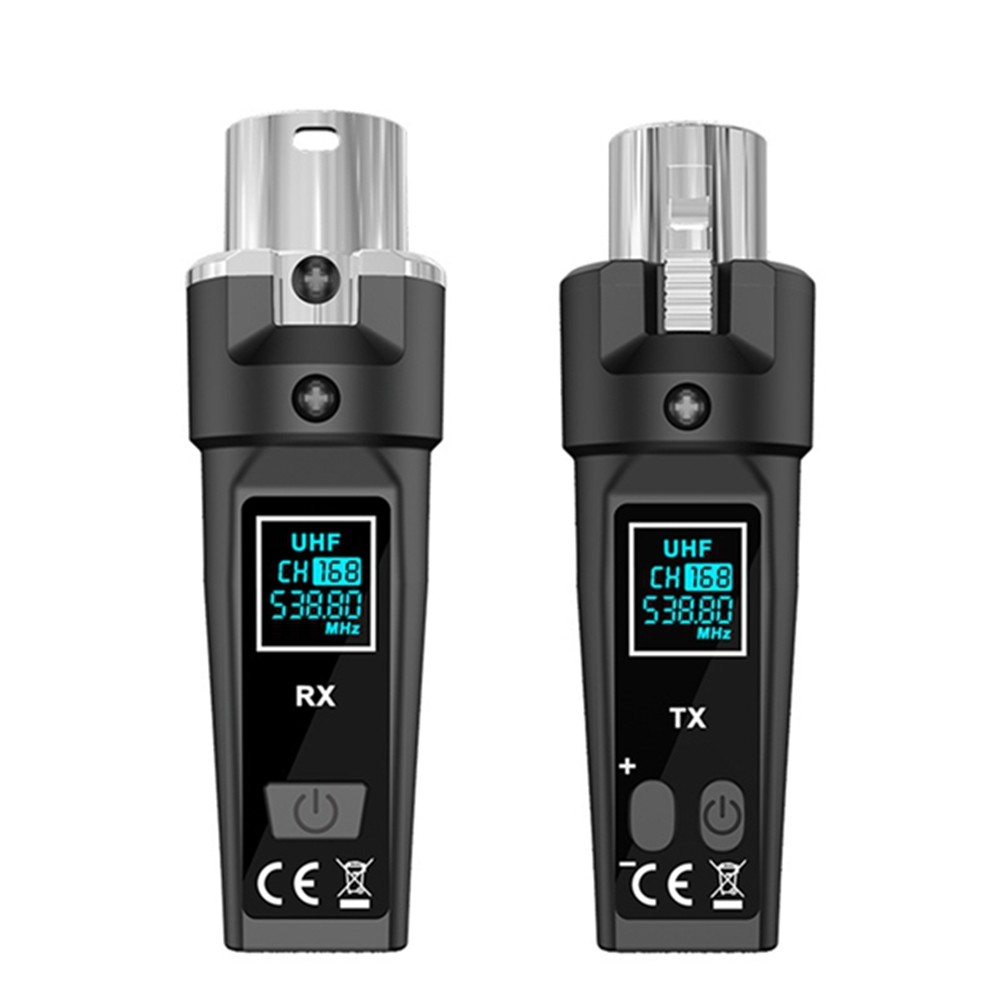 UHF  Microphone Converter Adapter XLR Transmitter and Receiver for Dynamic3499