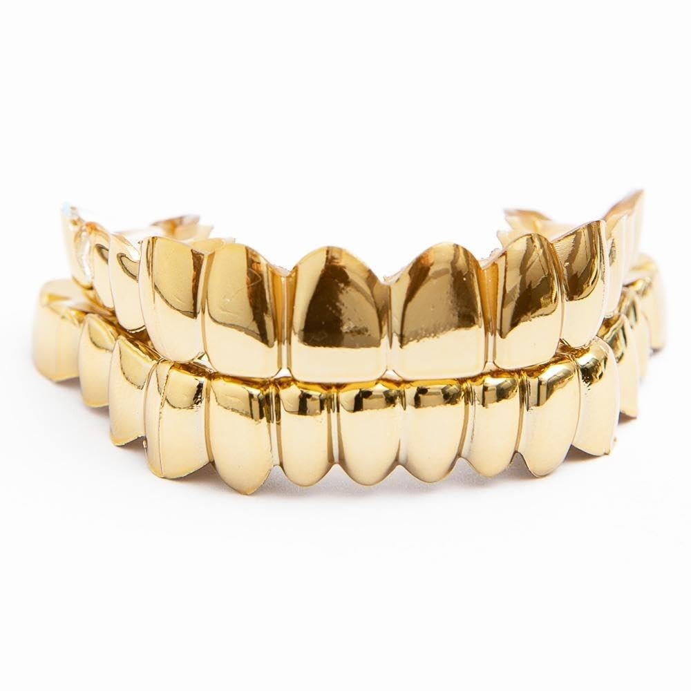 sowsmile Silicone Gel Grillz Gold Grills for Your Teeth, One Size, Silver 