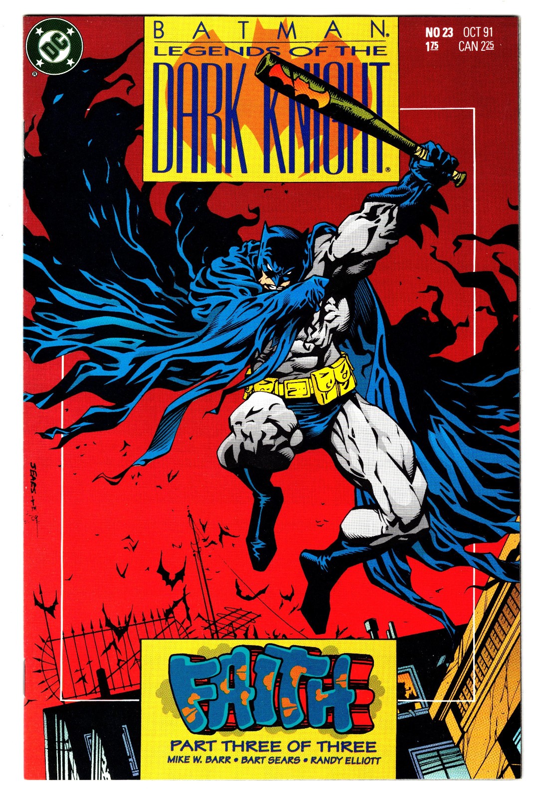 BATMAN Legends of the Dark Knight # 23 - DC 1991 (vf) Faith Pt. 3 of 3 (A)