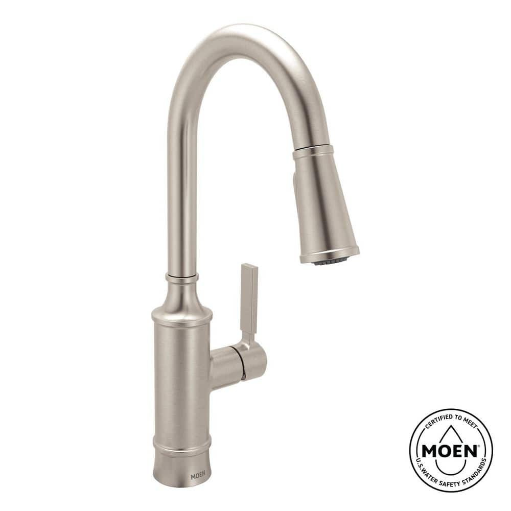Gilden Single Handle Pull-Down Sprayer Kitchen Faucet with Reflex and Power