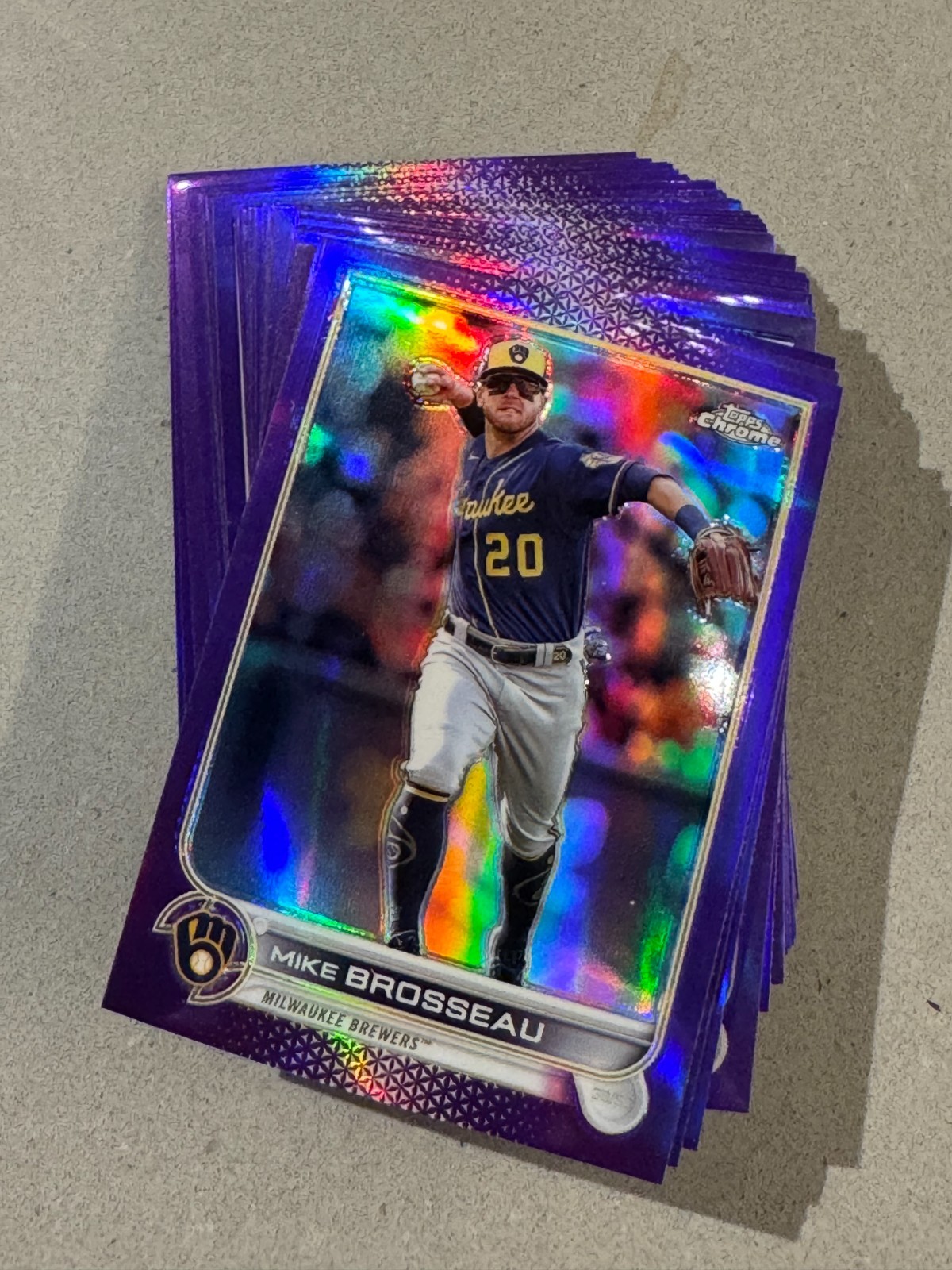 2022 Topps Chrome Update  Purple Refractor Lot of 46  No Rookies