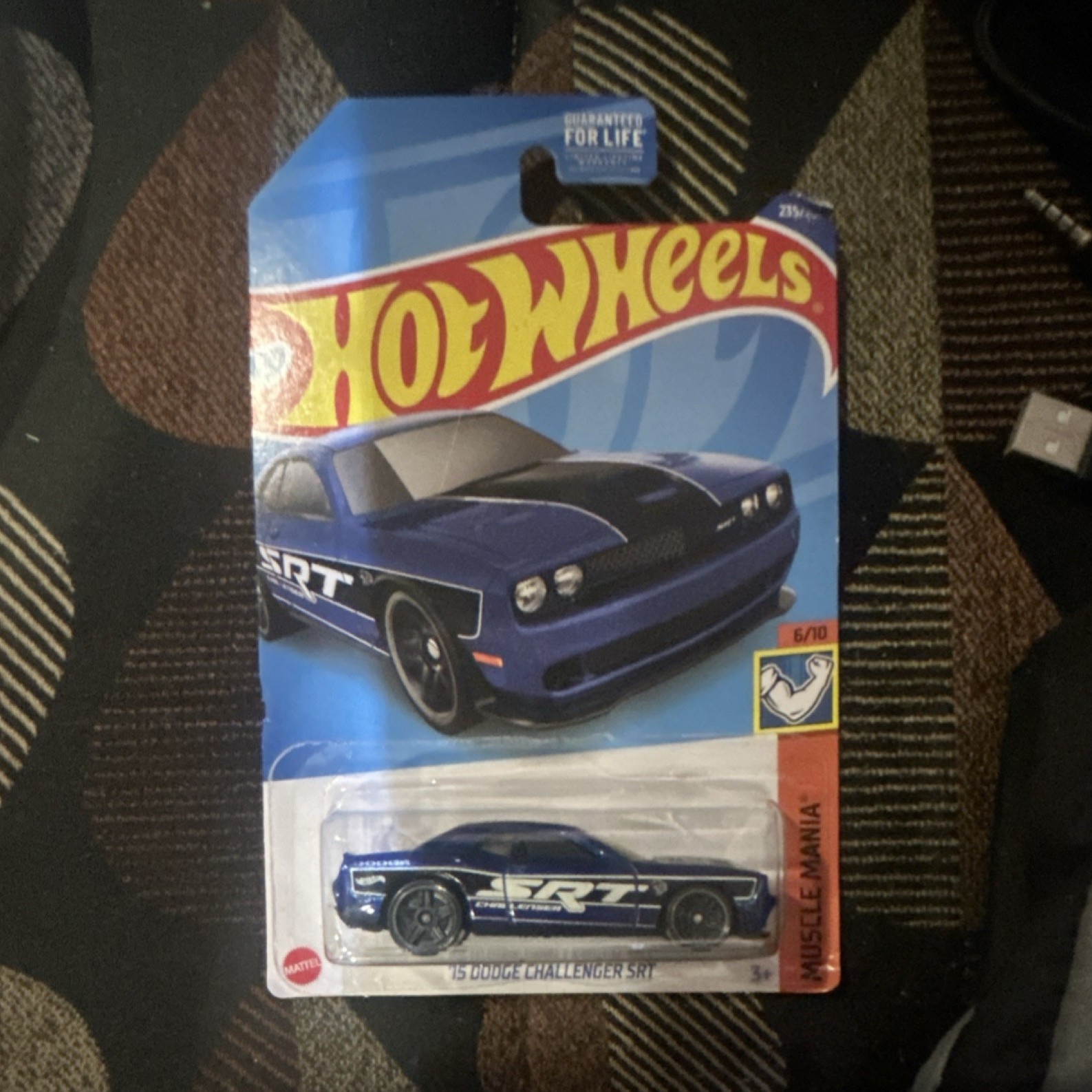 Hot Wheels Challenger SRT Muscle Mania 1:64 Diecast Car Blue Black 2019
