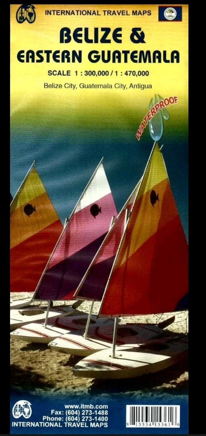 Map of Belize & Eastern Guatemala, by ITMB