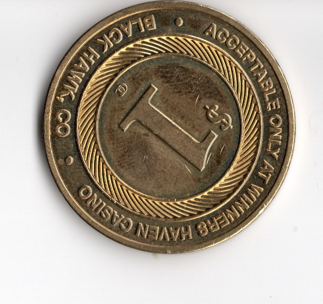 Winners Haven Black Hawk Colorado $1 Casino Token