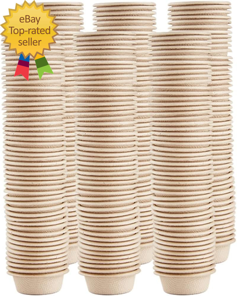 300 Pack Paper Feeding Cups Samll 0.5 Oz Gecko Food and Water Feeding Dish