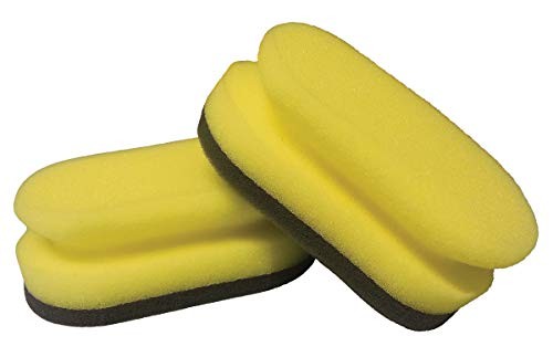  Exterior Detailing Tools Yellow Foam Detail Pad Set - Cleaners, Applicator 