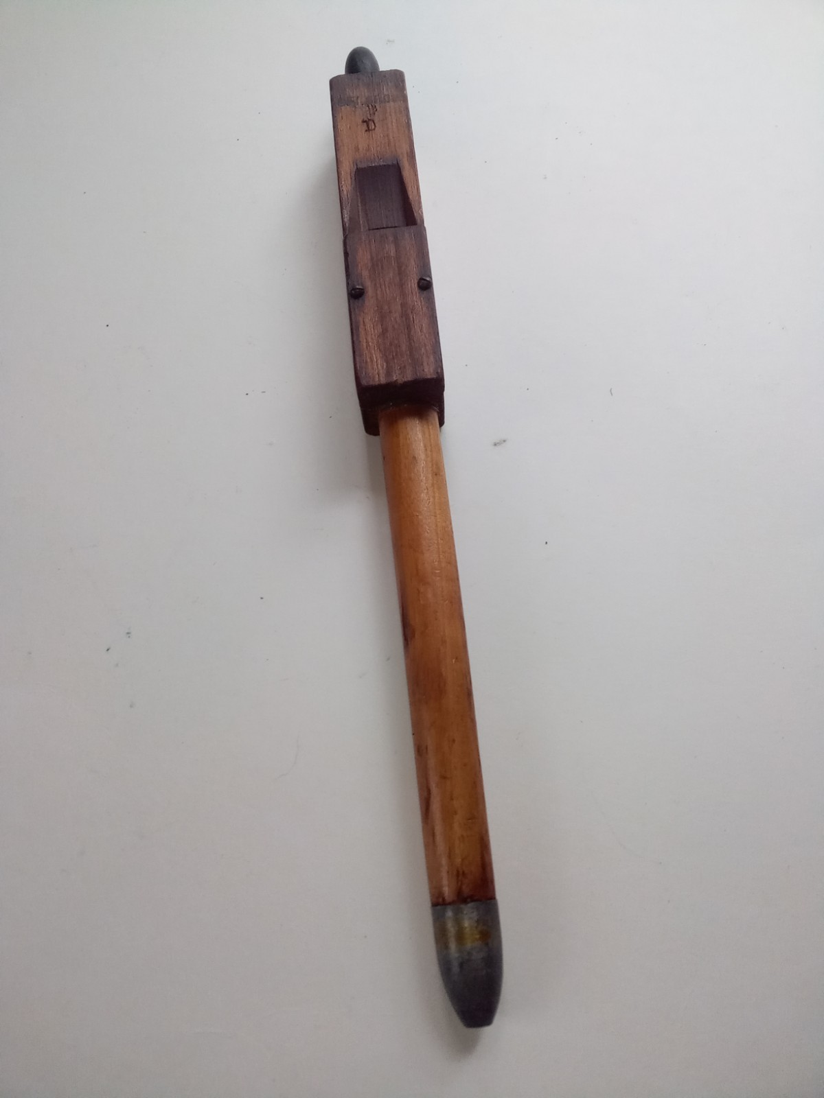 Antique Pipe Organ D Voicing/ Tuning Tool Pat. 1898 Church Music Wood. 11" Lead 