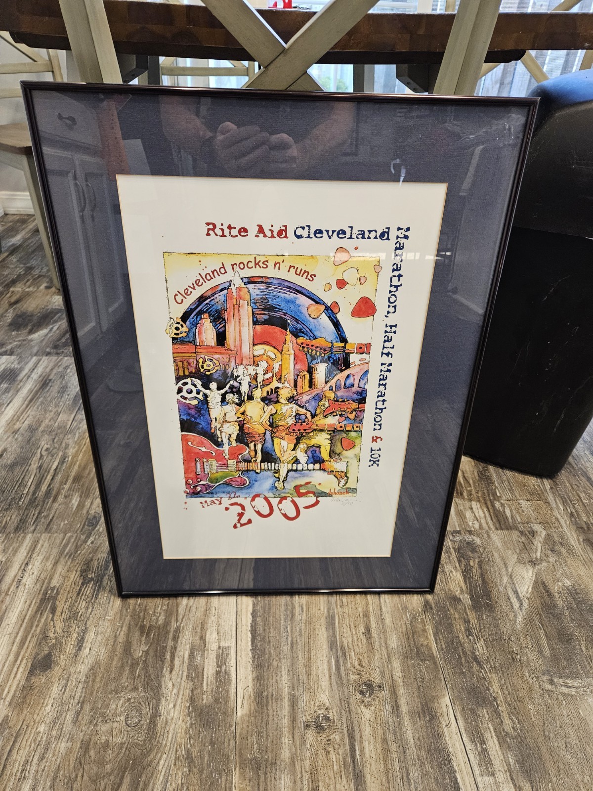 VTG 2005 Rite Aid Cleveland Ohio Marathon & 10K Art Poster LIMITED #5 /50