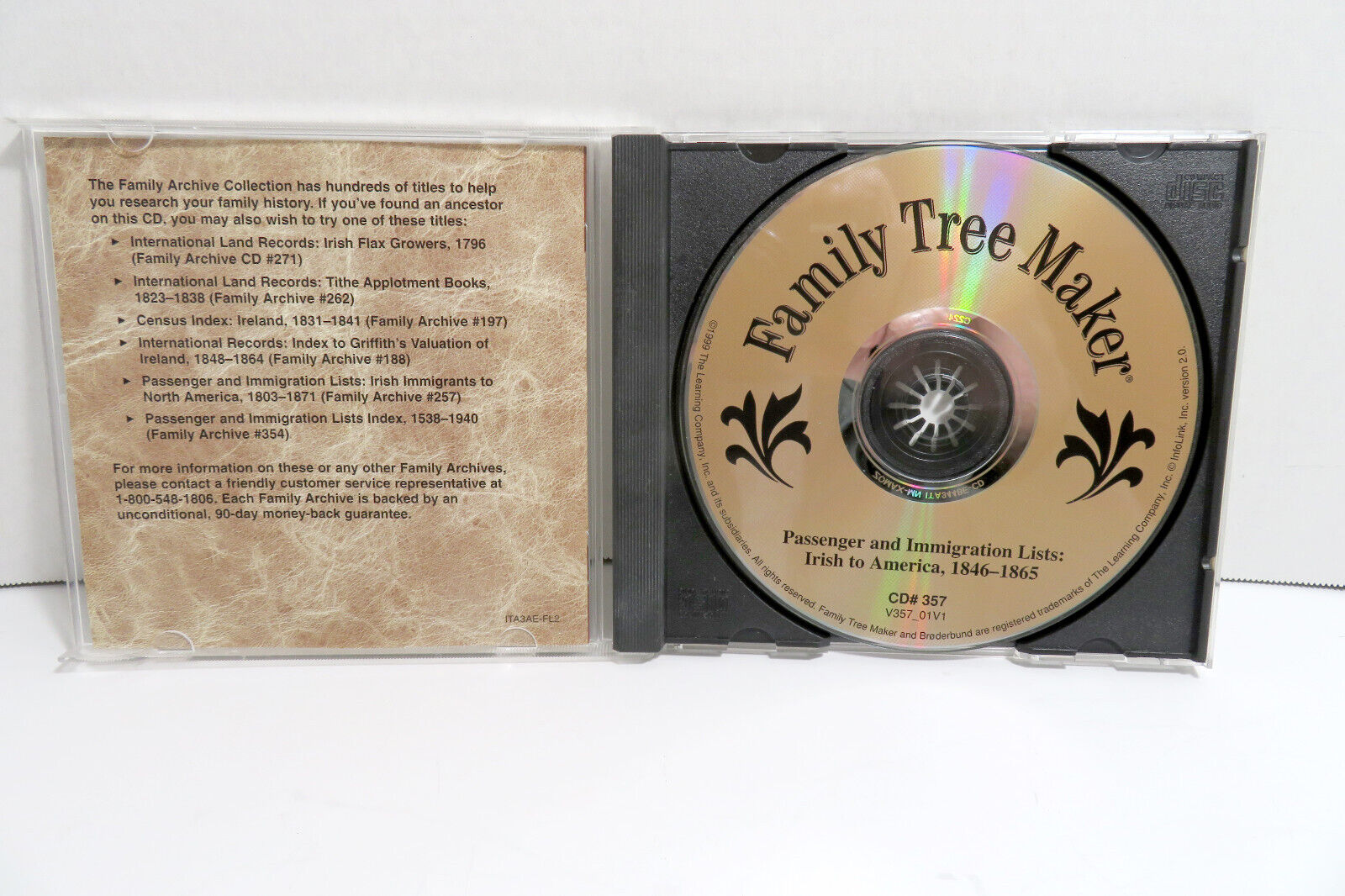 Irish to America Passgr. & Immigra. 1846-1865 Ancestry.com FTM Genealogy CD #357