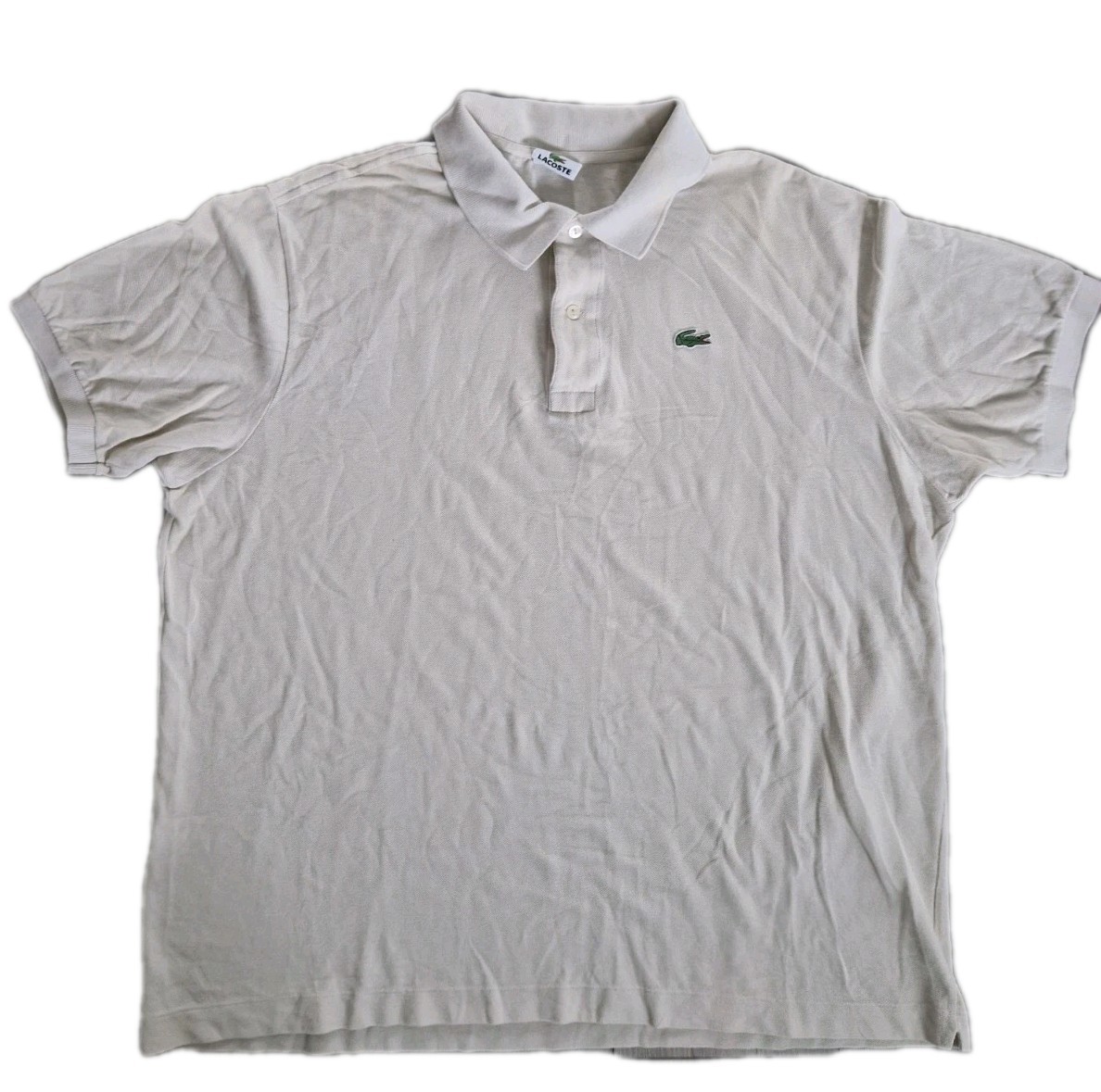 Lacoste Ivory Men’s Polo Shirt Size 2XL Short Sleeve 