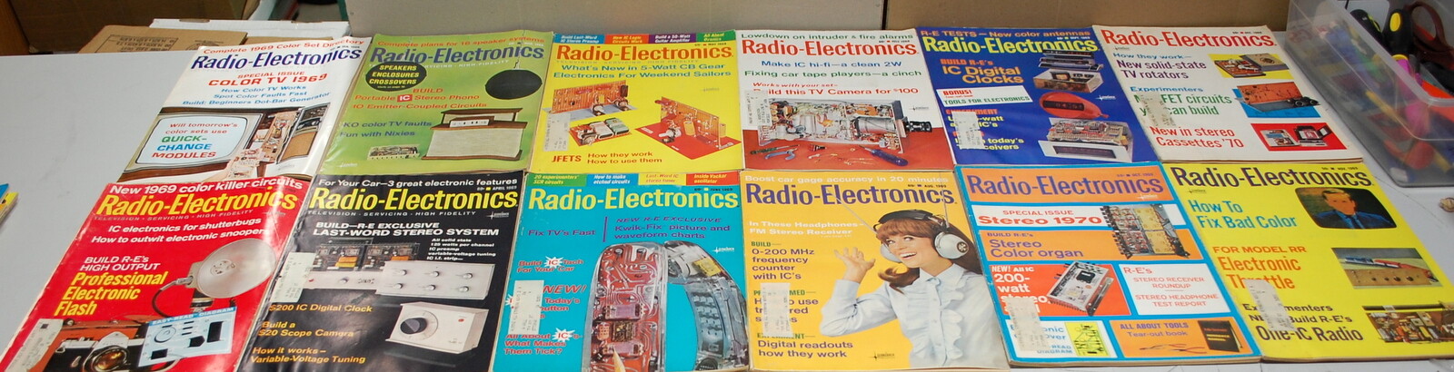 Rare Radio Electronics Magazine 12 Issues 1969 Full Year  Ships Worldwide 