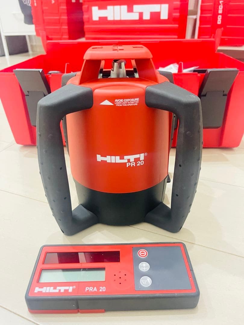 HILTI PR20 Rotary Laser Level Measuring Tool with Case Unused JDM Rare