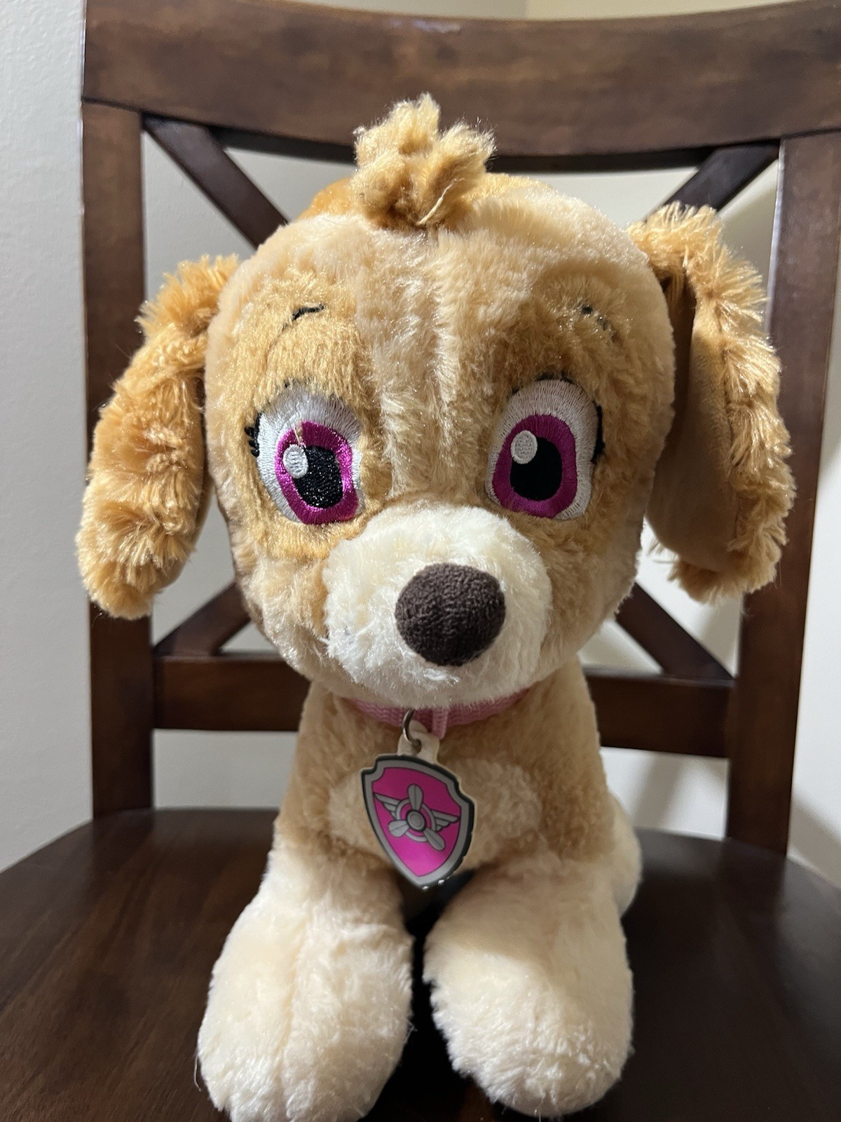 Build A Bear Paw Patrol Skye Plush w/ Pink Collar Dog Nickelodeon 12 inch