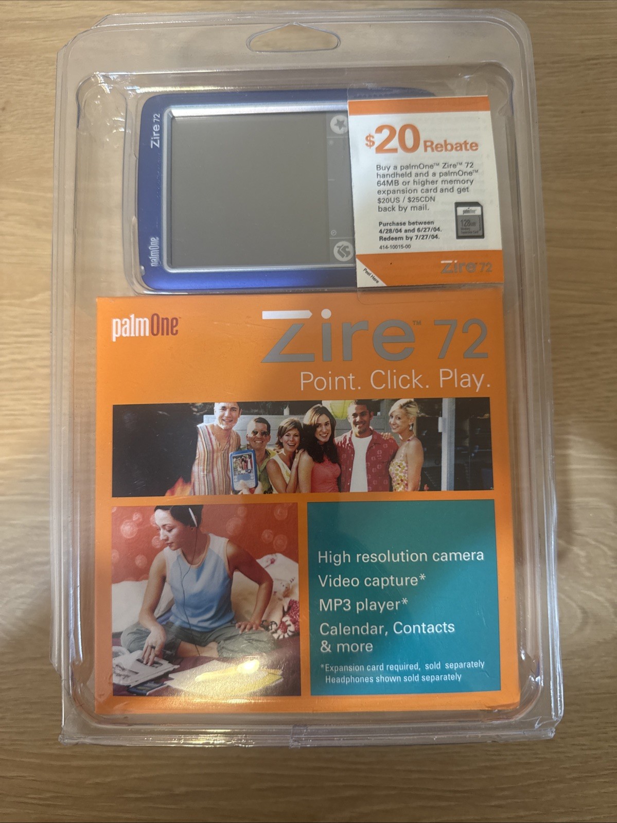 palm Zire 72 PDA Intel PXA270 processor 312 MHz 320 x 240 New Sealed