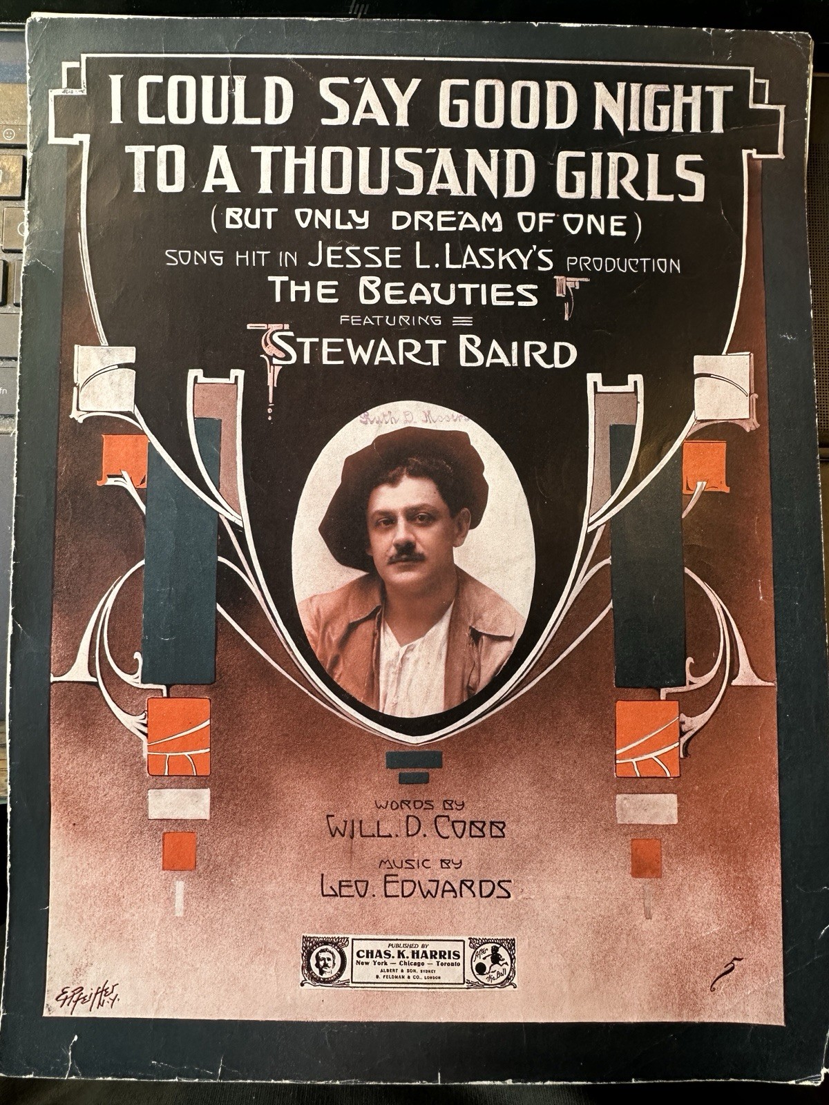 1914 11x14 Revue Musical THE BEAUTIES ‘I Could Say Good Night’