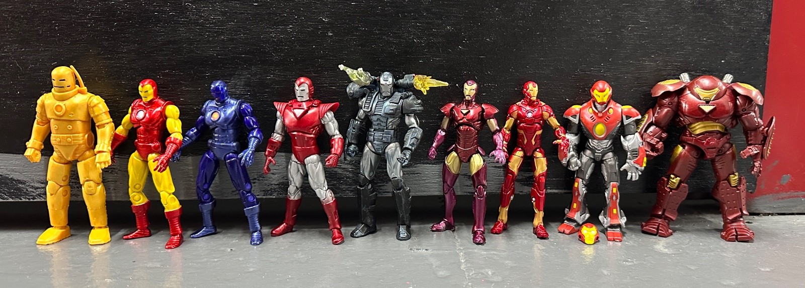 Loose Marvel Universe Iron Man Hall of Armor Lot of 9 3.75" Action Figures