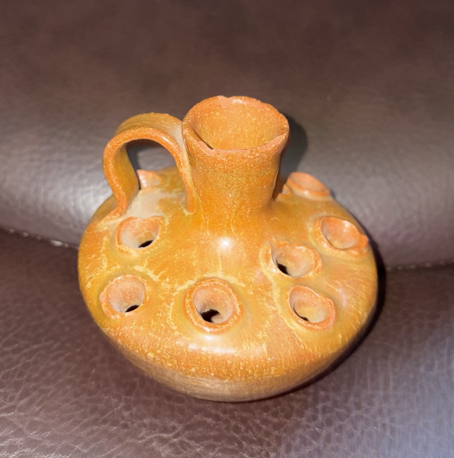 A. R. Cole pottery North Carolina Flower Frog Jug