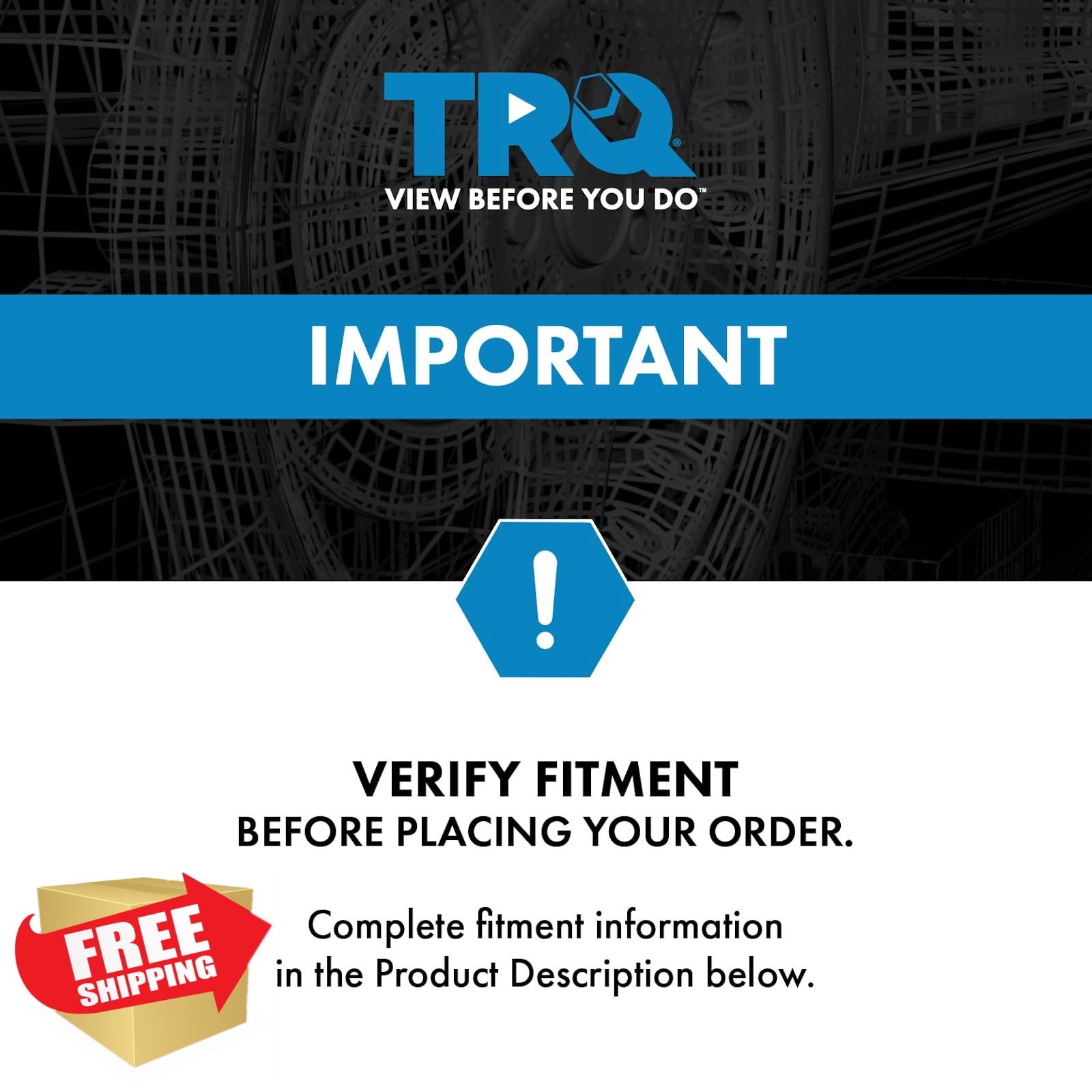 TRQ Rear Driver Window Regulator 04-15 Toyota Prius Power