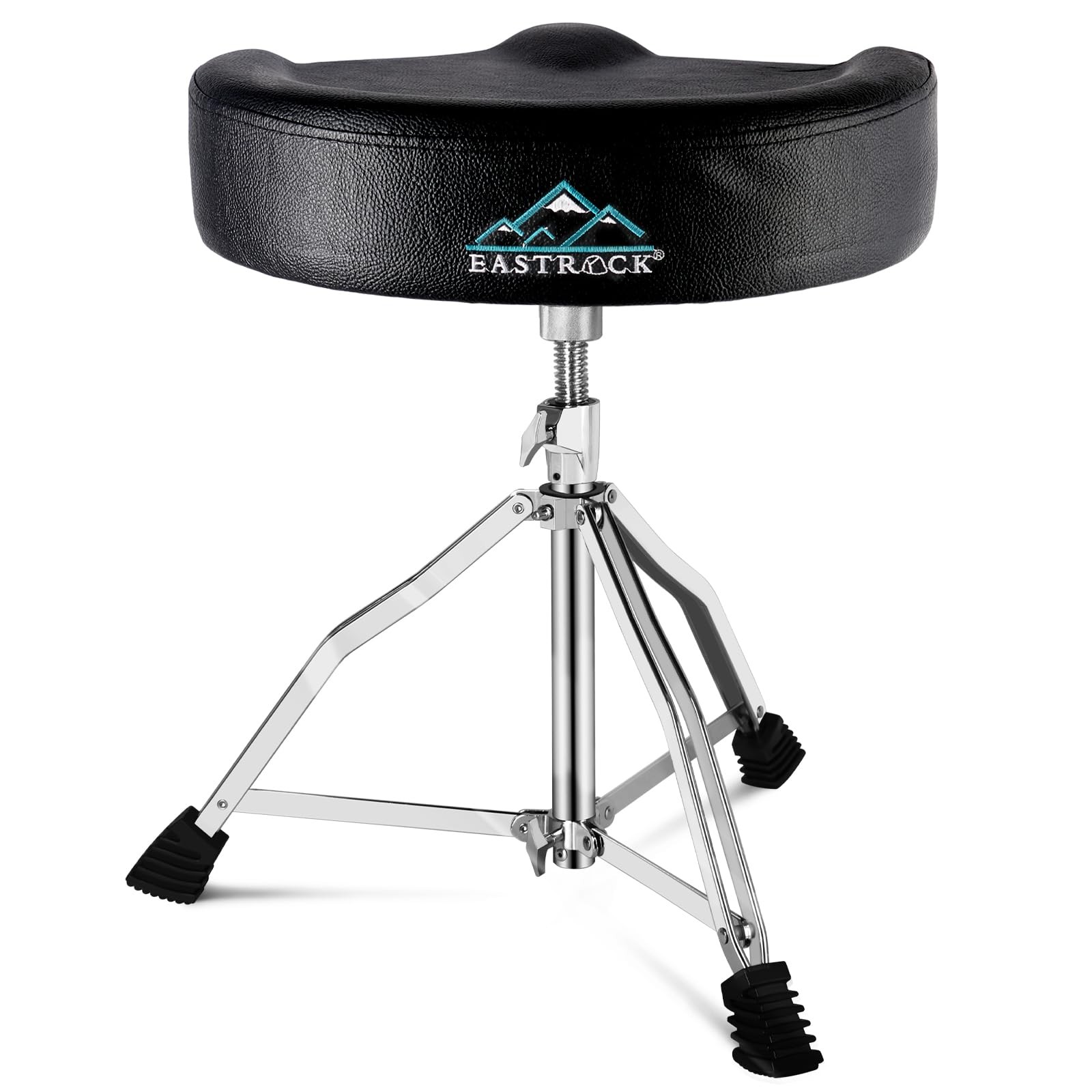 EASTROCK Drum Throne Adjustable Height, Drum Stools Rotatable Padded Motorcyc