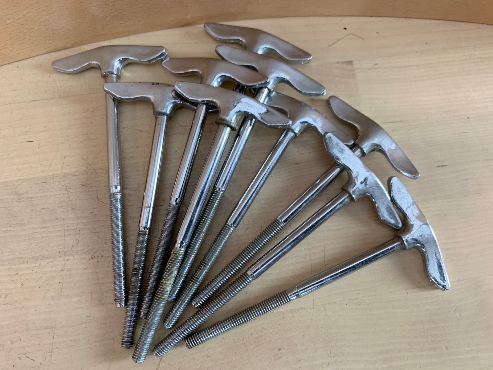 PEARL Bass Kick Drum 4-1/8" TENSION T-ROD Parts Lot of 10x 60s 70s Vtg 6mm Japan