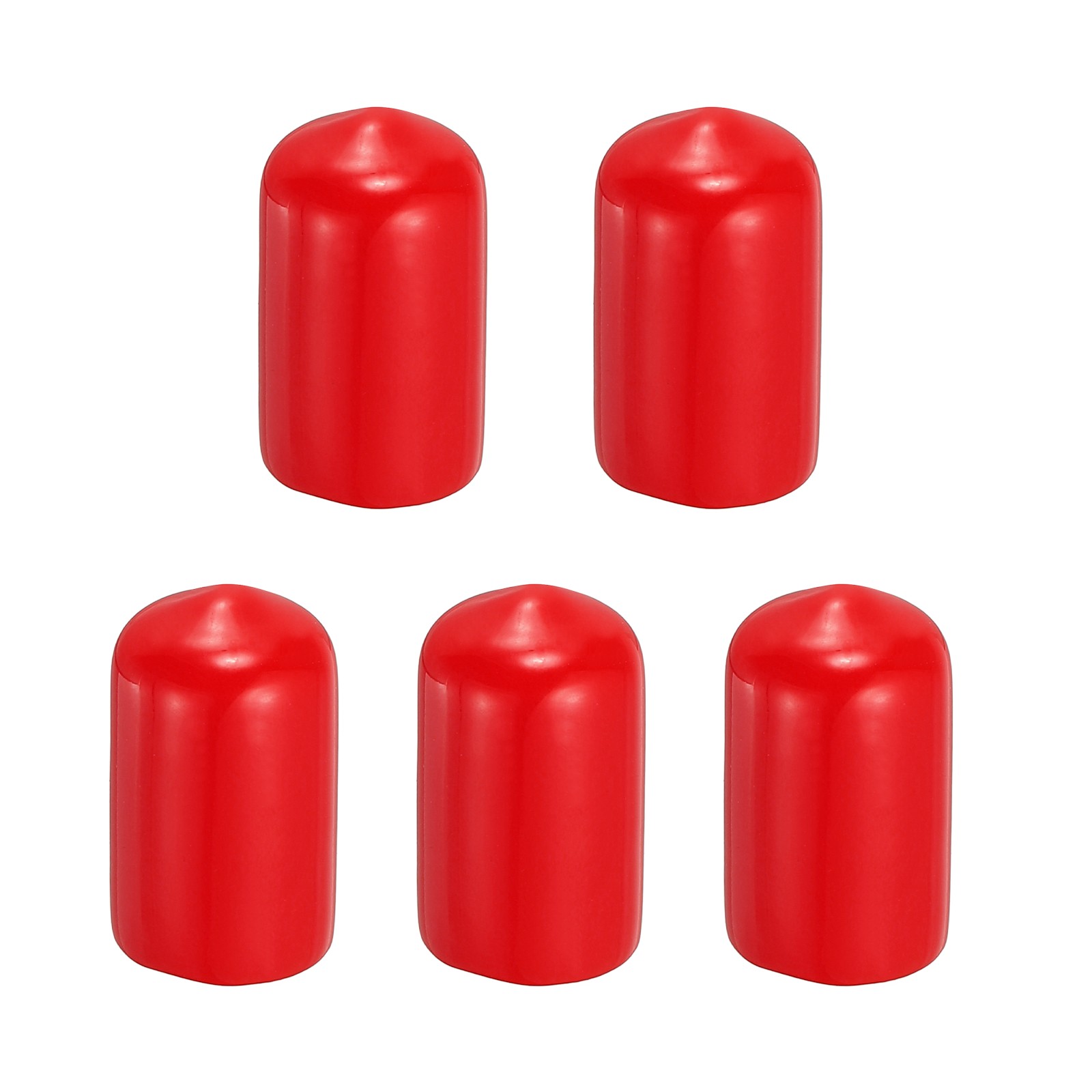 Pool Tip Cover Rubber Cue Protector Billiard Pool Cover 11.5mm & 5Pcs & Red
