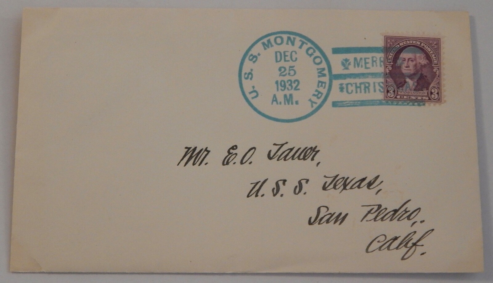 USS Montgomery (DM 17) Christmas December 25 1932