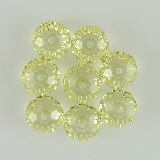 8 8mm Swarovski crystal rondelle 5040 Jonquil beads