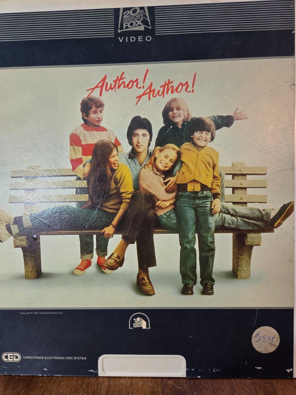 Author! Author! (1982) CED RCA SelectaVision Vintage