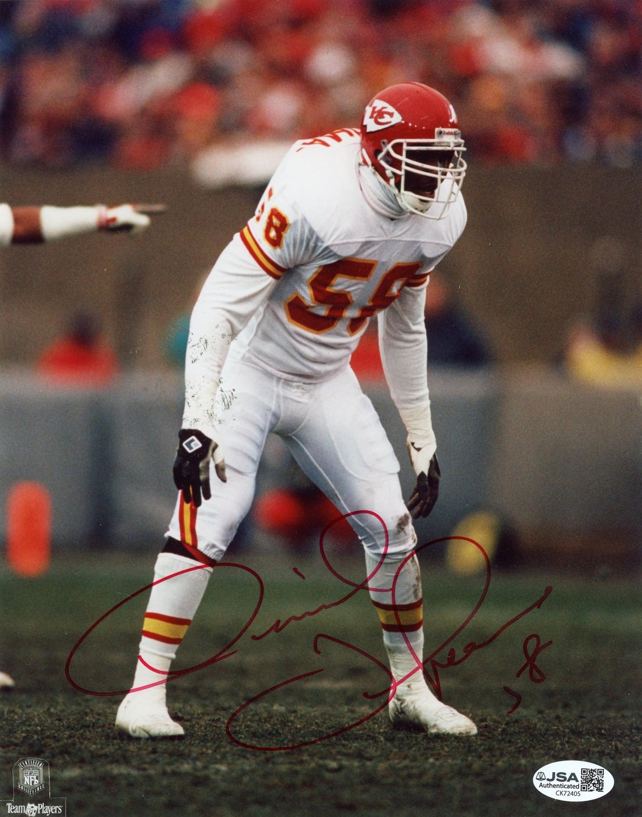 Derrick Thomas Autographed 8x10 Photo (damaged) JSA CK72405