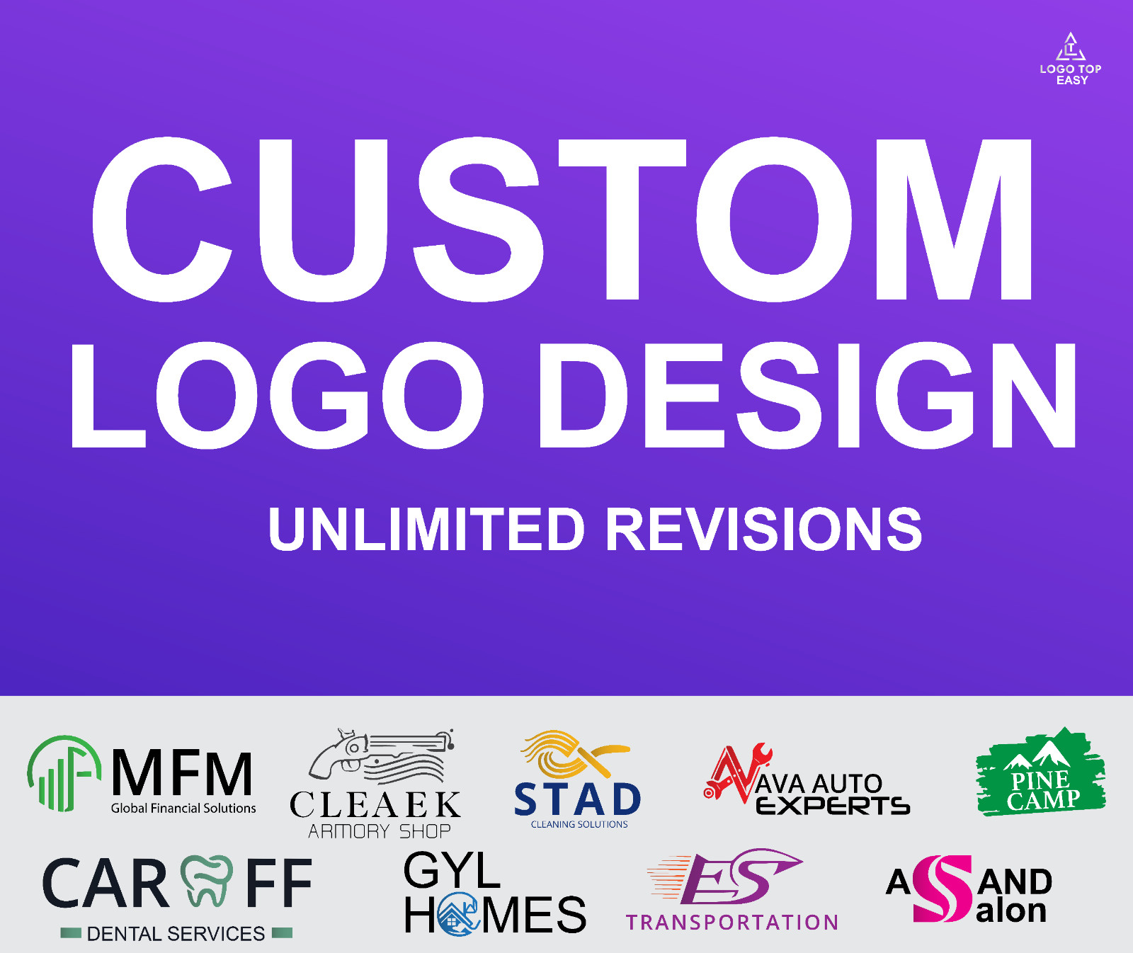 Professional Custom Logo Design For Business + UNLIMITED REVISION, FAST DELIVERY