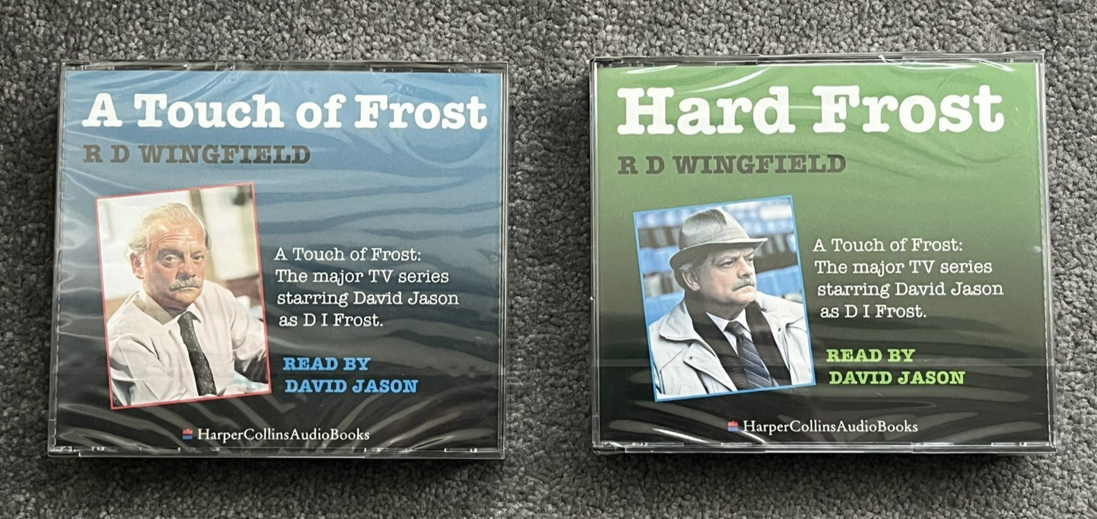 A Touch of Frost & Hard Frost RD Wingfield Read By David Jason Audio Books CD