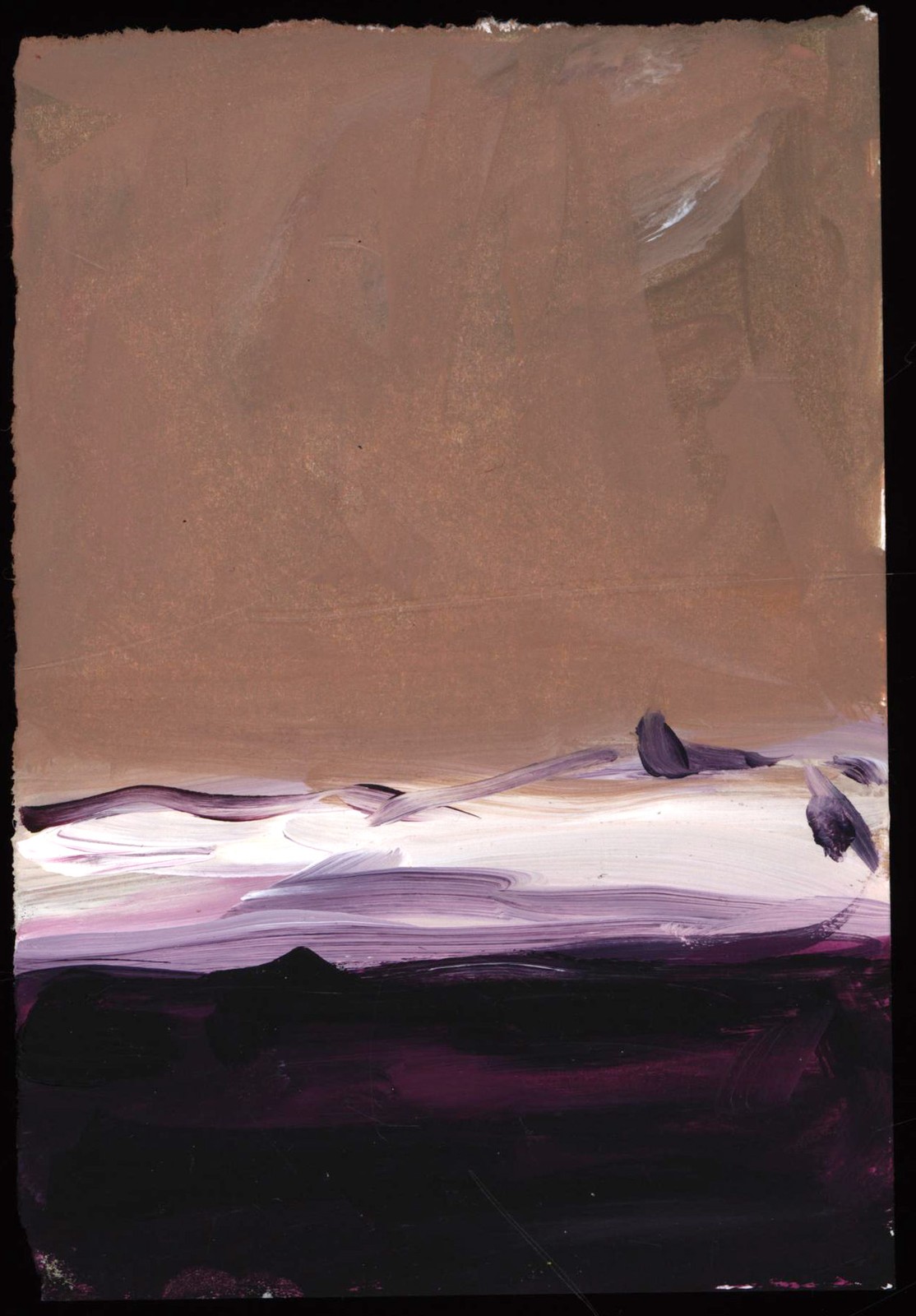 Nienstedt, Untitled. 1991. Signed Original Painting On Paper.