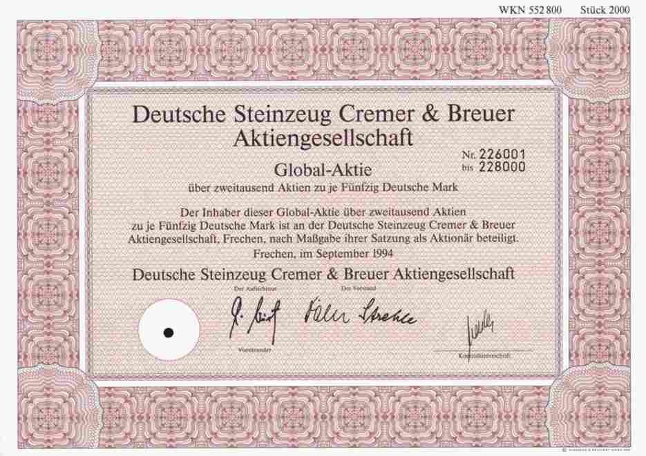 German stoneware Cremer Breuer 1994 Frechen Schwarzenfeld Rödental 100,000 DM